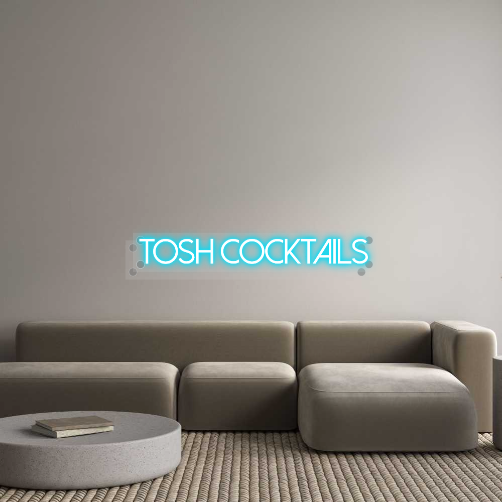 Custom Neon: Tosh cocktails
