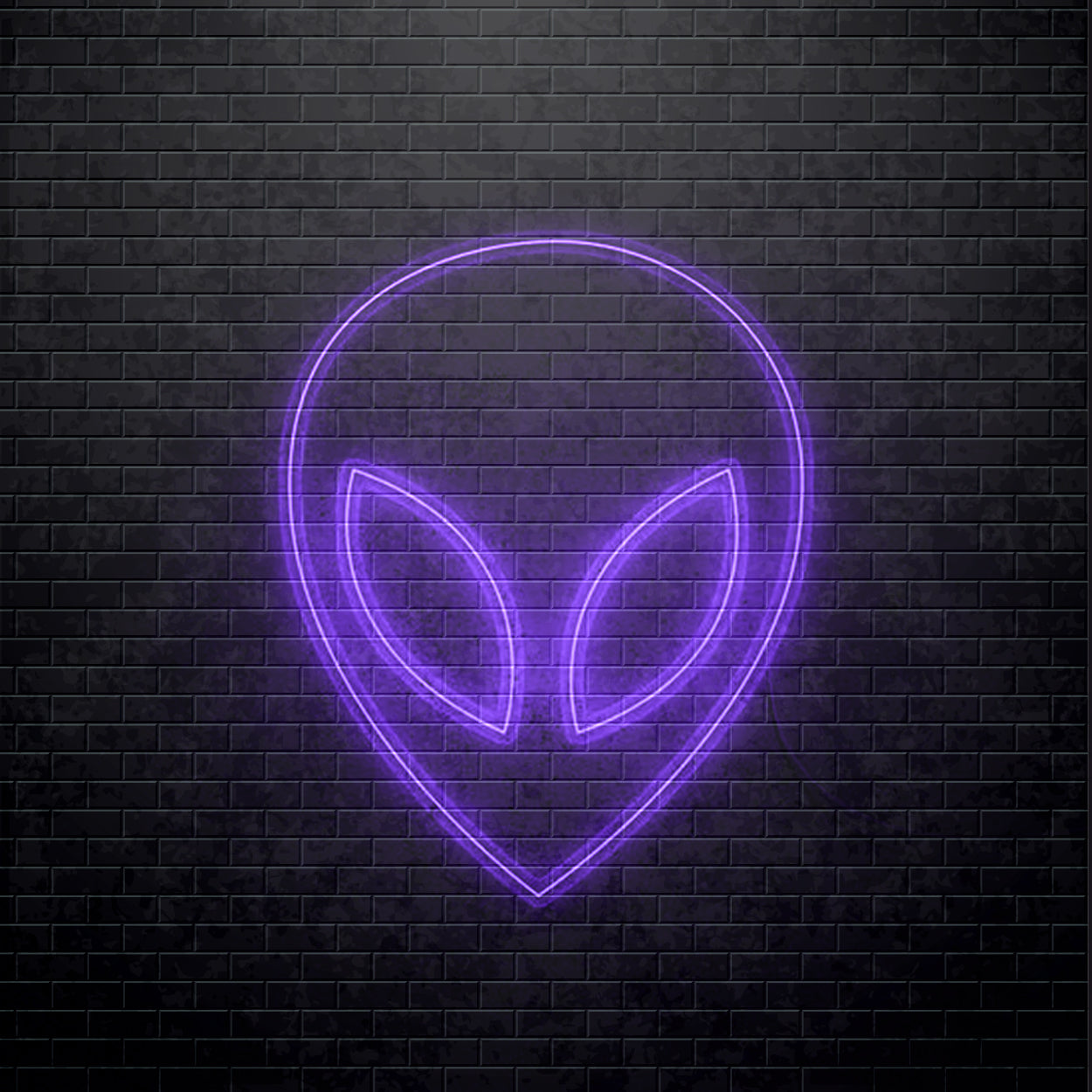 LED-Leuchtreklame - Alien