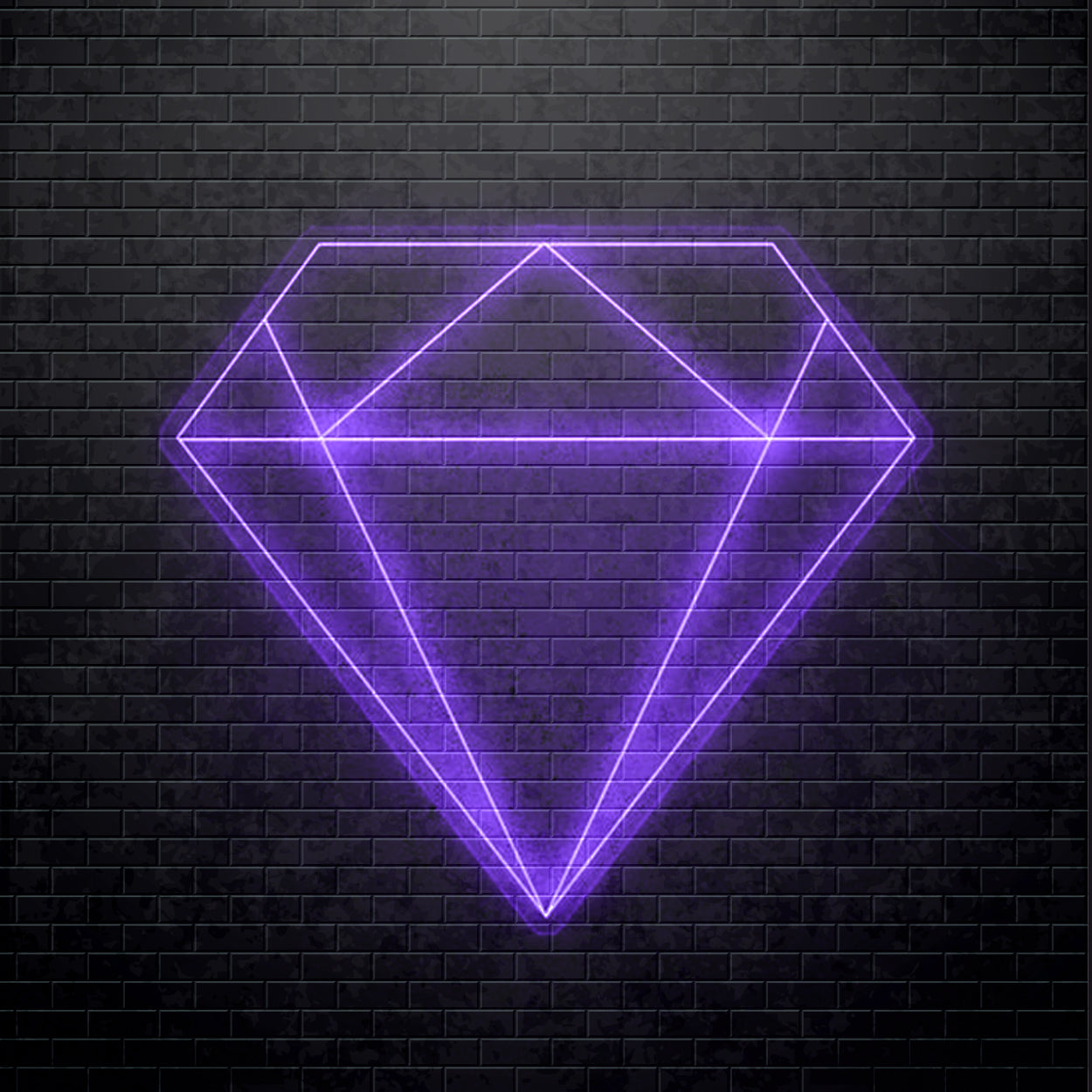 Enseigne Néon LED - Diamant
