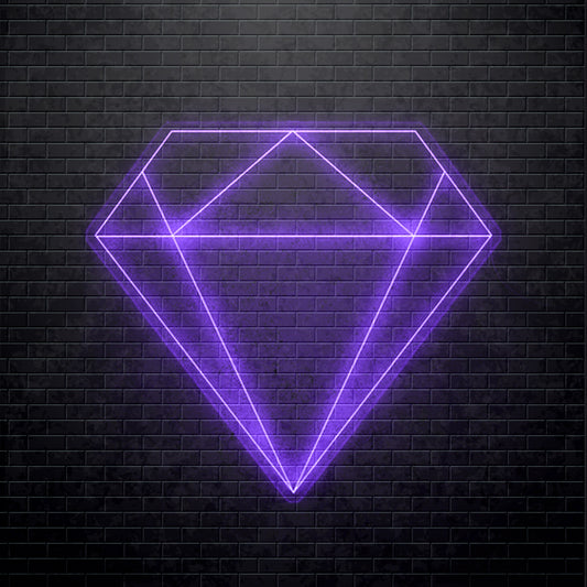 Letrero de neón LED - Diamante