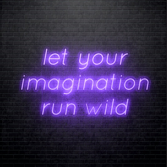 LED Neon sign - Let Your Imagination Run Wild