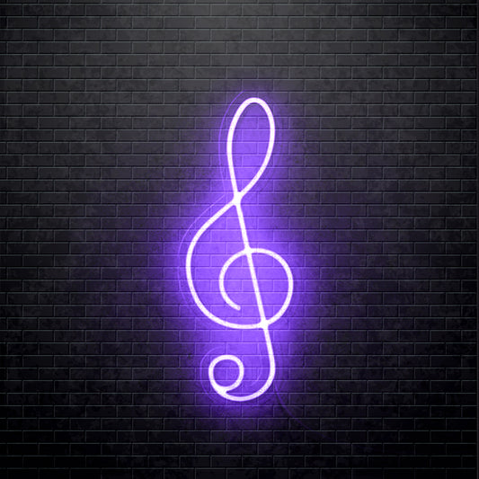 LED Neon sign - Muzieknoot