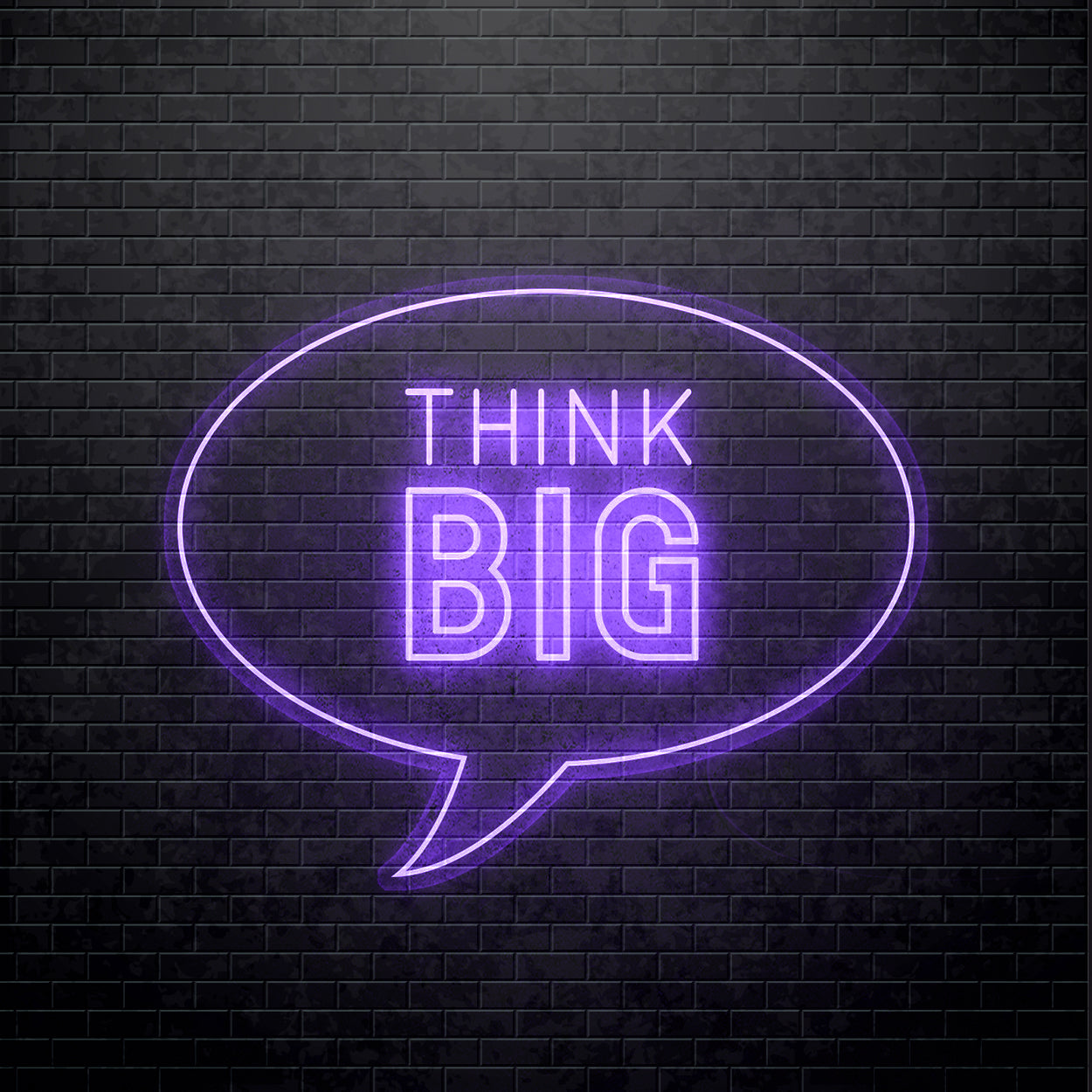 LED Neon sign - Think Big